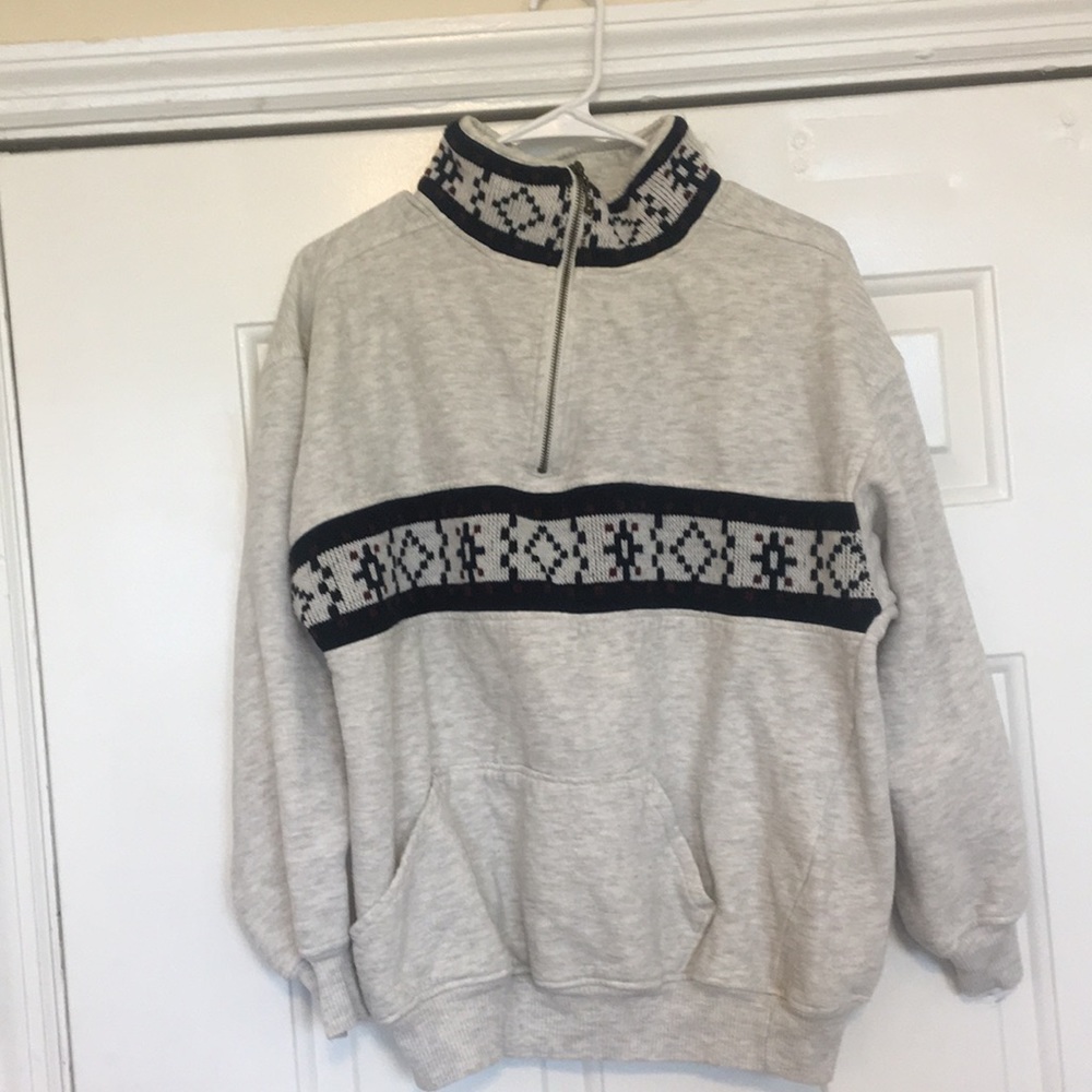 vintage zip up pullover - Picture 2 of 5